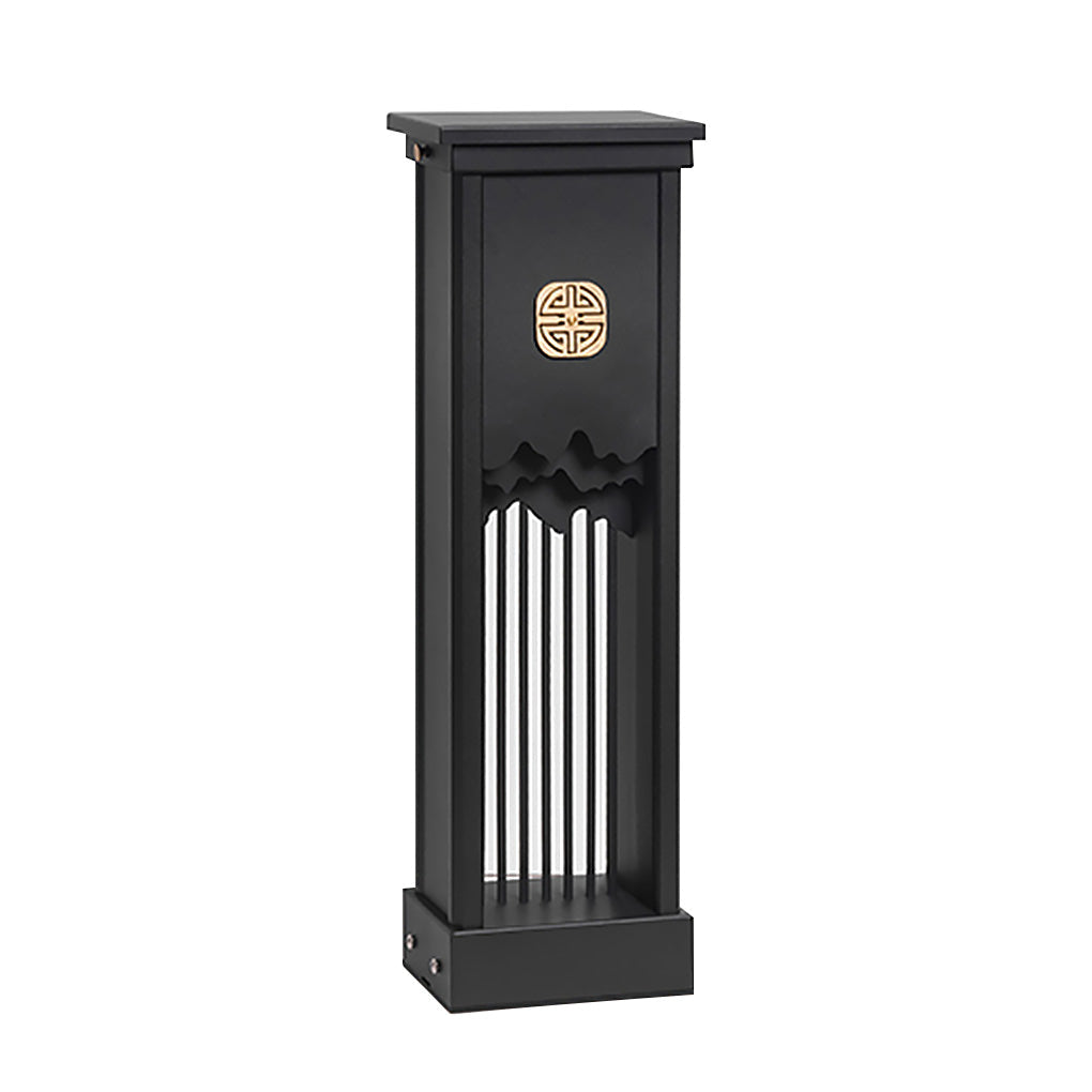 Elegant Outdoor LED Light with Artistic Cut Craft and Strip Design
