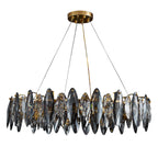 Postmodern Personality Creative Crystal Chandelier with Three-color LED