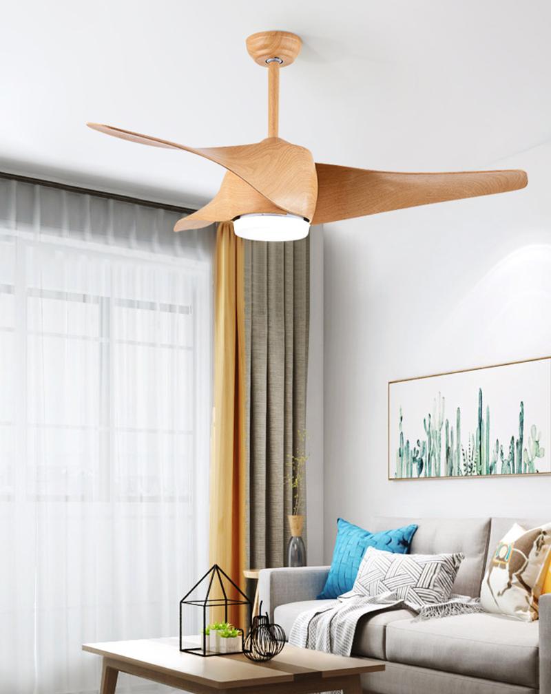 52 Downrod Ceiling Fans with Remote Control and LED Lights