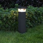 Outdoor 31in Lawn Bollard Light Square Nordic Pathway Lighs