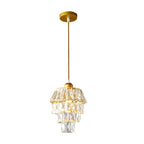 Mini Crystal Pendant Light Modern Metal Ceiling Light