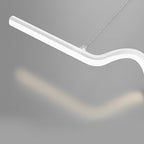 Creative Minimalist Wavy Stepless Dimming Nordic Chandeliers with LED Strip