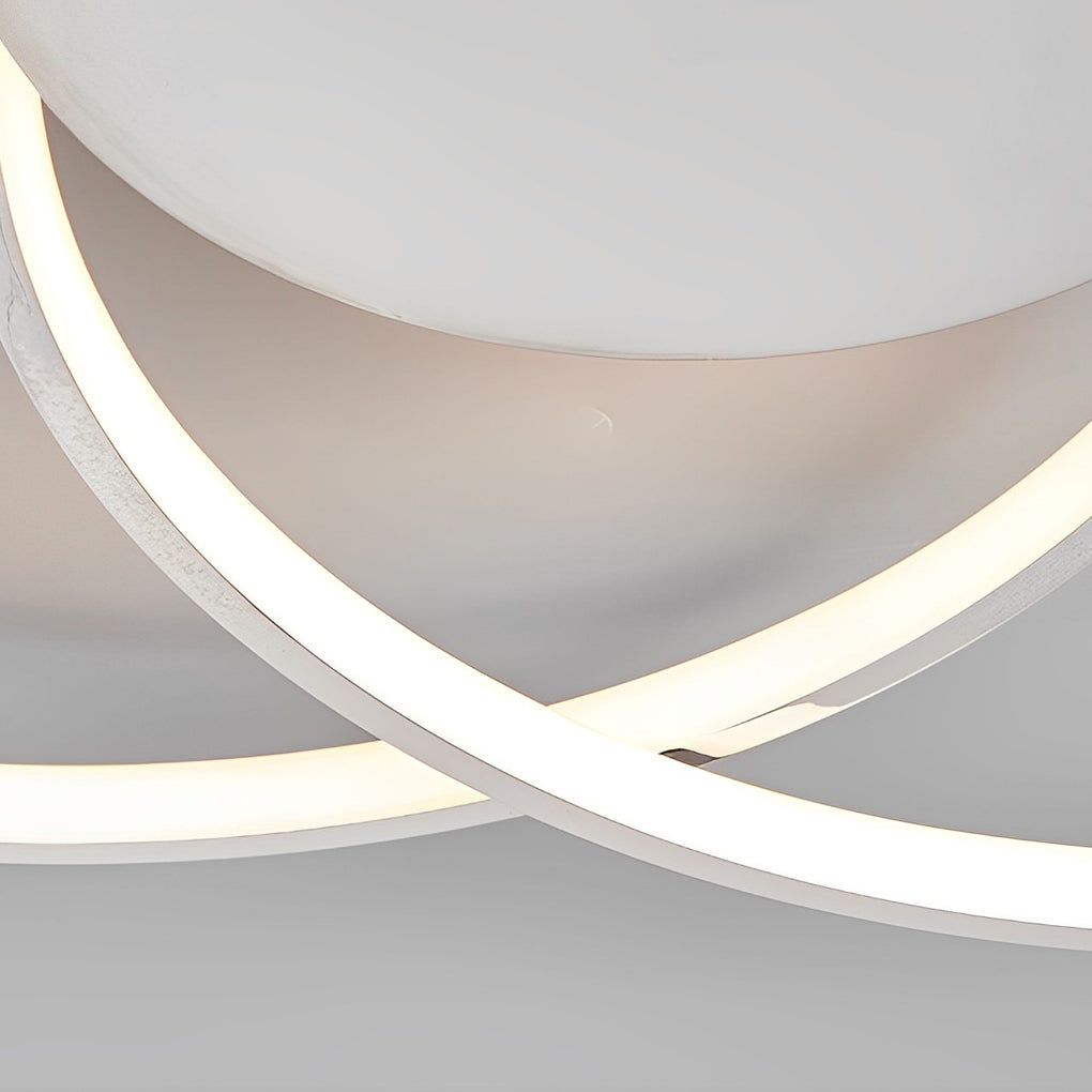 Three Rings Stepless Dimming Electroplated Metal Nordic Ceiling Lights
