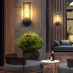 Modern Minimalist Round Stainless Steel Outdoor Light – Wall & Post Installation Options