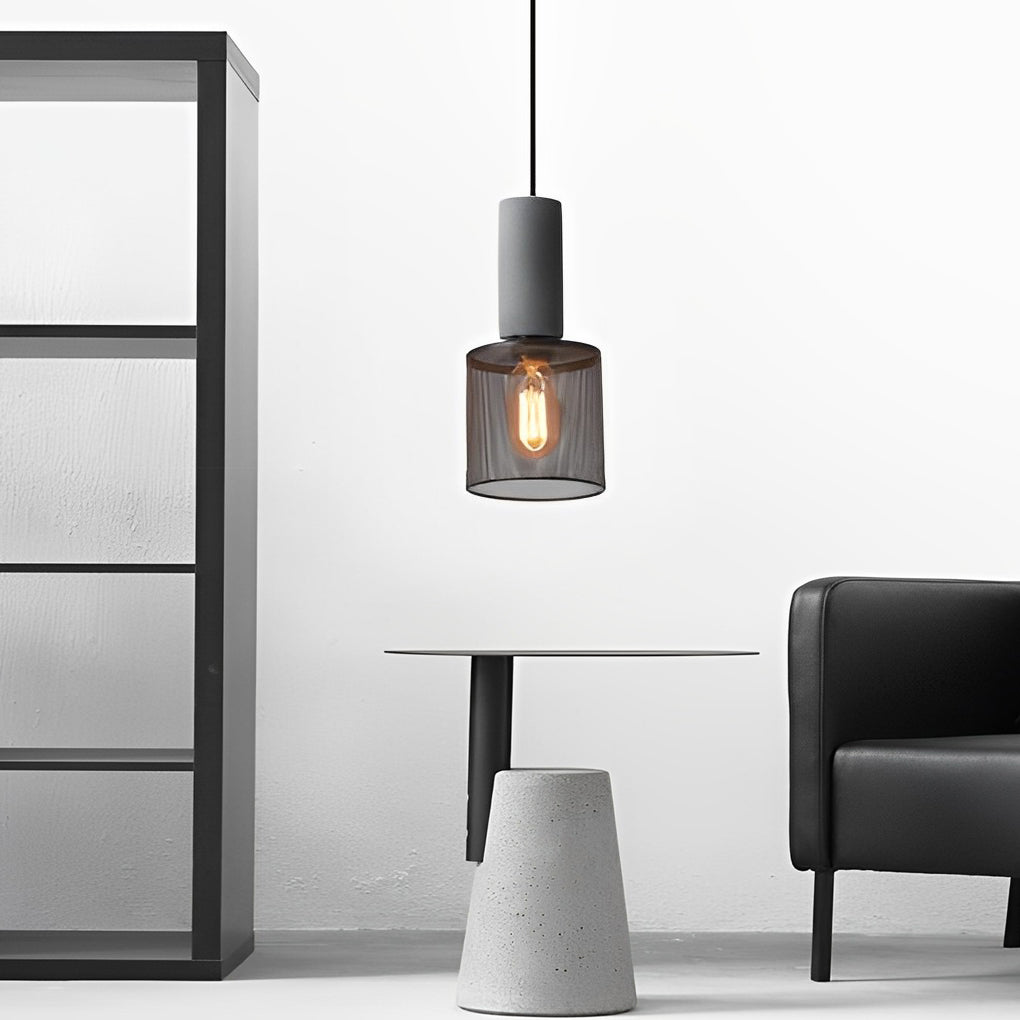 [Open-Box]Creative Metal Meshed Black Industrial Style Pendant Lights Chandelier