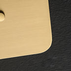 Creative Rounded Square Glass Copper LED Modern Wall Sconce Lighting