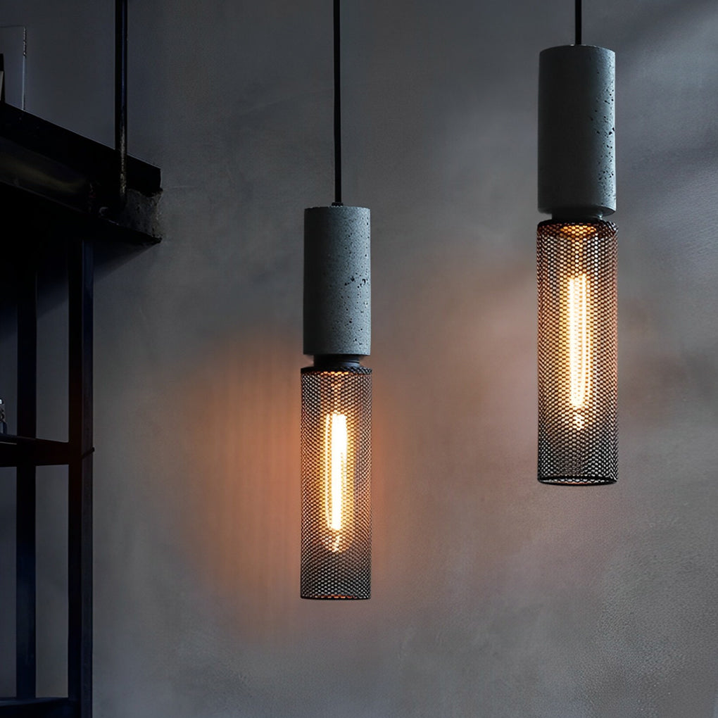 [Open-Box]Creative Metal Meshed Black Industrial Style Pendant Lights Chandelier