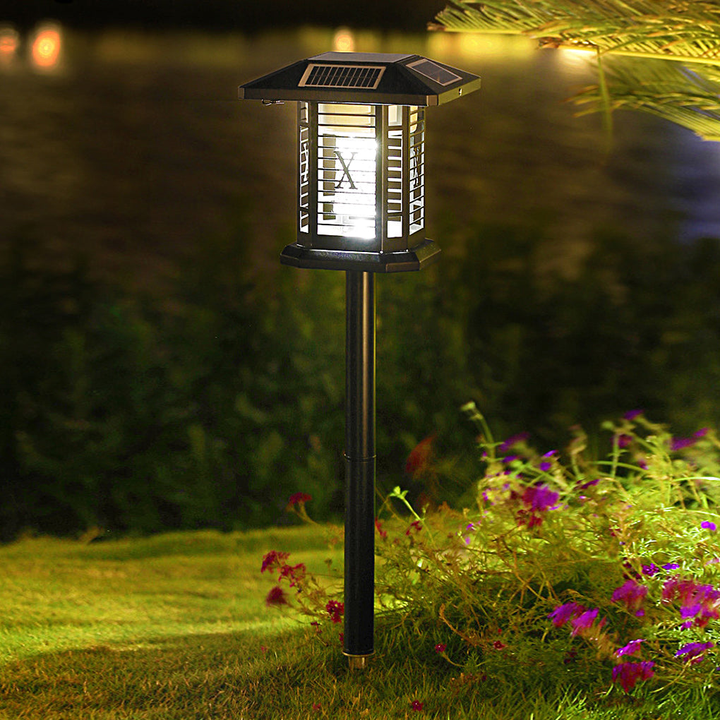360° Multifunctional Solar Mosquito Killer Lamp with Waterproof, Dual Lighting Modes