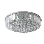Round Crystal Flush Mount Light Luxury Modern Ceiling Light