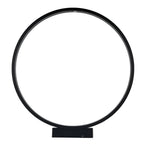 Elegant Circular COB Pathway Light Modern Black Ring Design