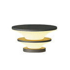 Waterproof Patio Pillar Lights Round Modern