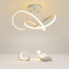 20'' LED Ribbon Modern Flush Mount Ceiling Lights for Living Room