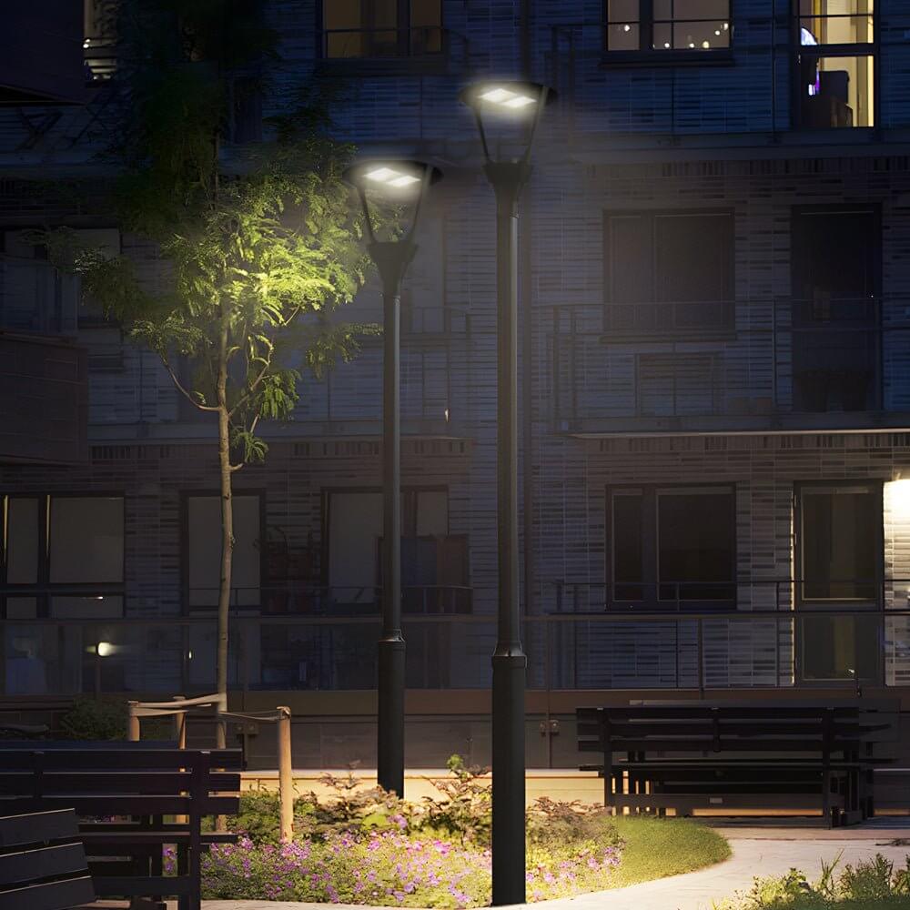 21-inch Black Post Top LED Light Fixture - No Included Lamp Post