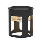 Round Table Lamp with Under-Table Lighting Solar-Powered LED Outdoor Light