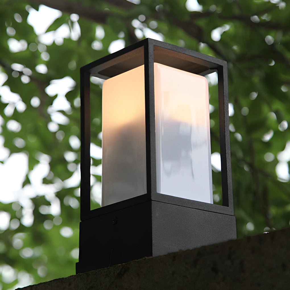 Aluminum Cubic Lawn Lantern 110V Low Voltage LED Waterproof Landscape Lighting