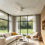 White Ceiling Fan Modern 52-Inch Indoor 3‑blade Fan