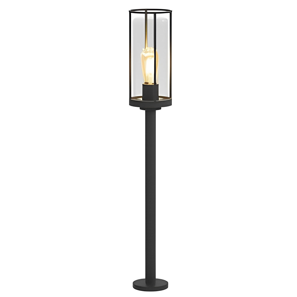 Modern Minimalist Round Stainless Steel Outdoor Light – Wall & Post Installation Options