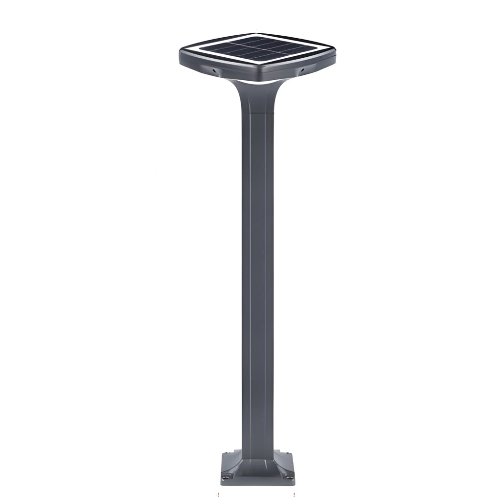 4-Light Square Waterproof LED Outdoor Path Lights - Solar & Hardwired Options