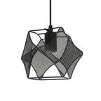 Retro Geometric Iron Mesh Black Industrial Style Chandelier Pendant Lamp