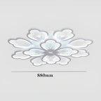 Flower Shaped Dimmable LED White Nordic Chandelier Light Flush Mount Lighting