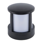 Cylinder Solar Garden Lights LED Waterproof Black Outdoor Light