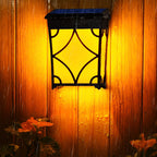 2PCS Waterproof LED RGB Intelligent Solar Wall Lights