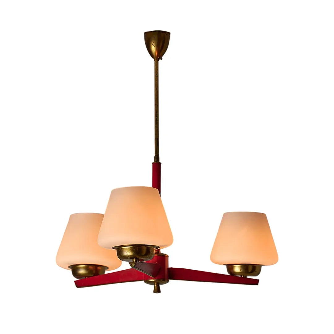 3 Light Chandeliers Vintage Style Glass Ceiling Light