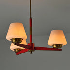 3 Light Chandeliers Vintage Style Glass Ceiling Light
