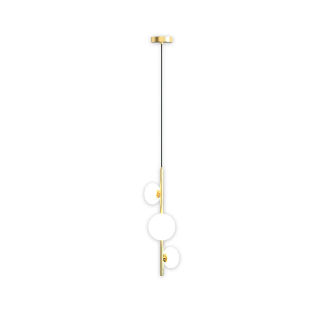 3 Light Linear Pendant Light Italian Creative Vertical Ceiling Light