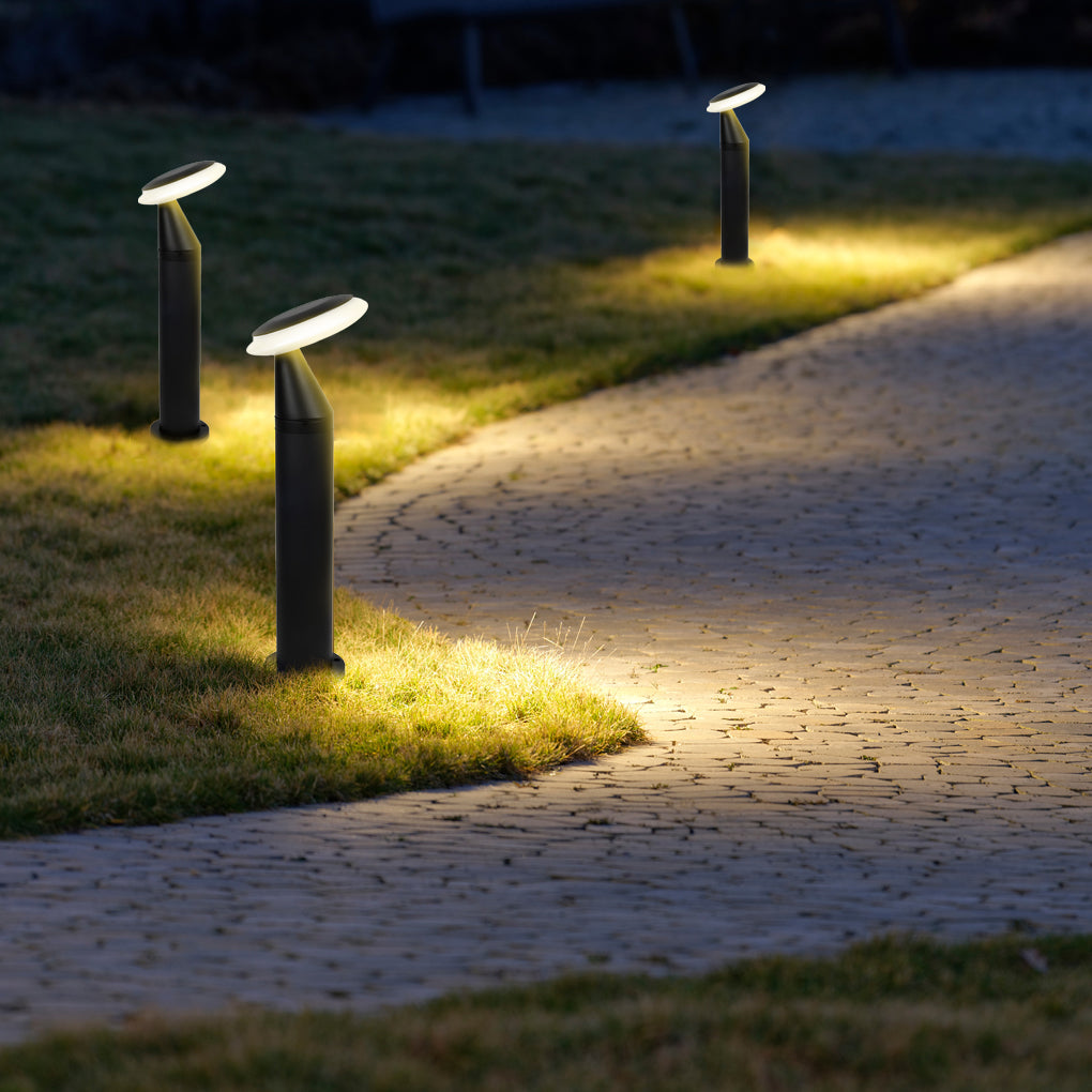 45° Angle Waterproof LED Lawn Lamps Mushroom-Shaped Modern Pathway Lights
