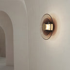 Round Creative Double-layered Glass LED Nordic Wall Sconces Lighting