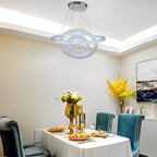 Luxury Crystal LED Chandelier 3-Tier Geometric or Stacked LED Pendant light