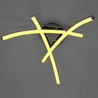 Geometric 3 Line LED Modern Ceiling Lights Flush Mount Lighting Chandelier