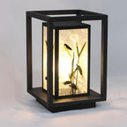 Artistic Solar LED Pathway Lights with Landscape Pattern