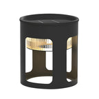 Round Table Lamp with Under-Table Lighting Solar-Powered LED Outdoor Light
