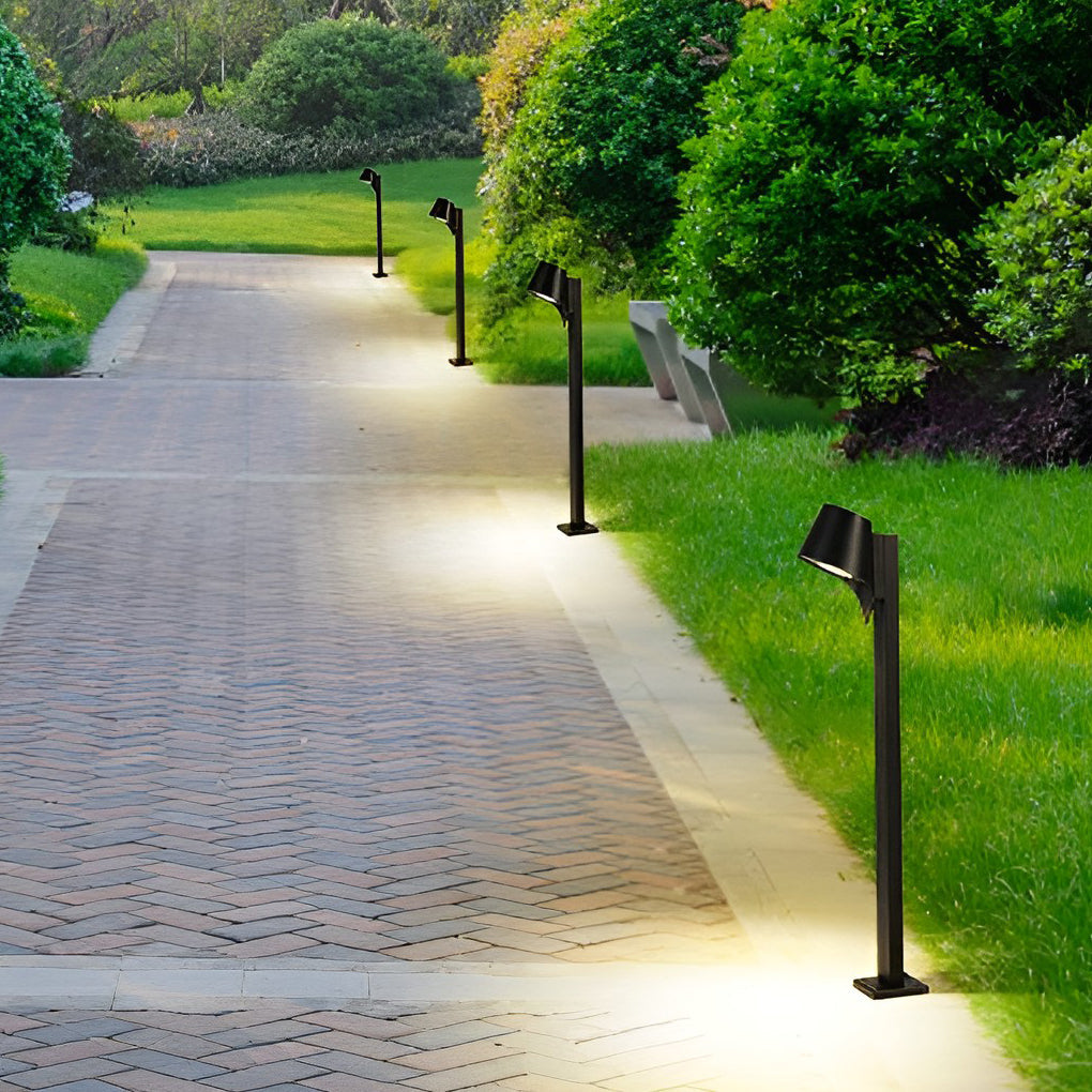 Sleek Black 10W LED Pathway Light Minimalist Outdoor Waterproof Lighting