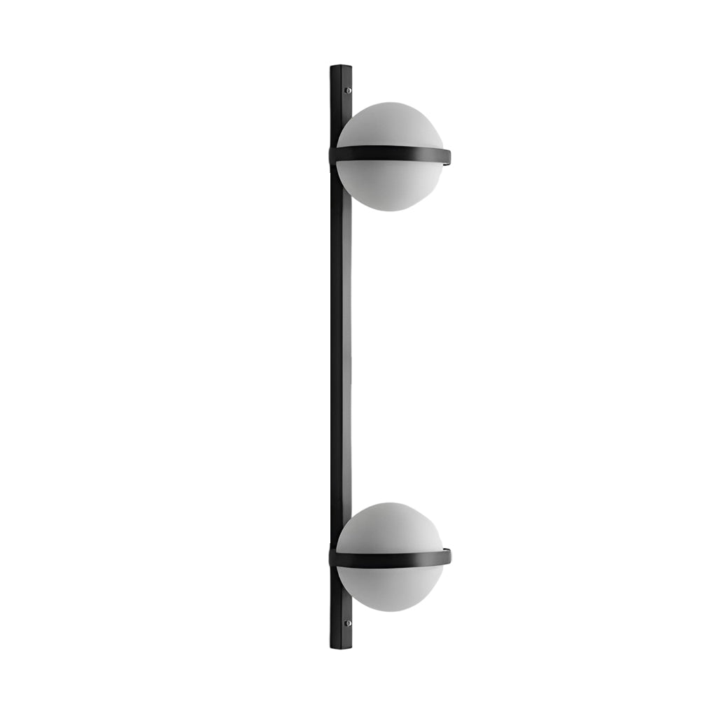 Creative Flowerpot Ball Waterproof LED Black Modern Outdoor Wall Light
