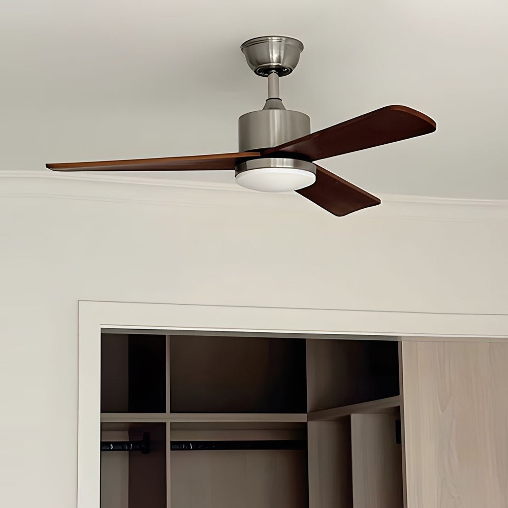 42/52 LED 3-Blades Wood Ceiling Fan Light with Remote