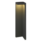 Half-Cut Rectangular Fixture Modern Outdoor Path Light in Gray, LED 4.5W, IP54 Waterproof
