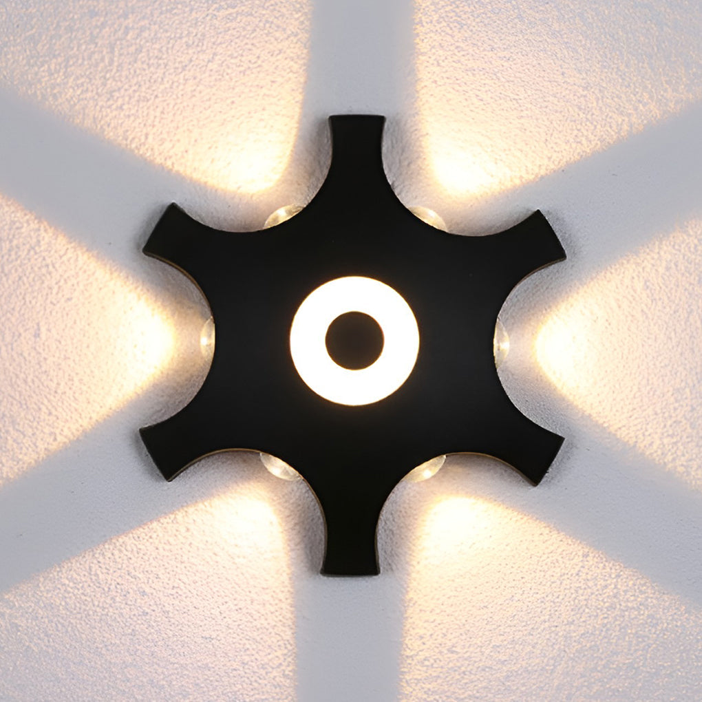 Flower Shaped LED Waterproof Nordic Wall Washer Lights