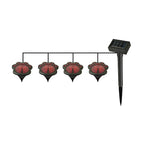 Waterproof 4 Resin Birds Snails Butterflies Ladybugs Solar Garden Lights