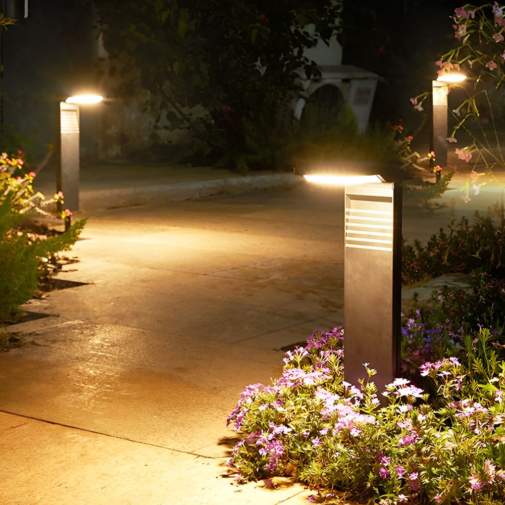 Eco-Friendly Smart LED Outdoor Lawn Lamp Solar Path Lighting with Auto On/Off