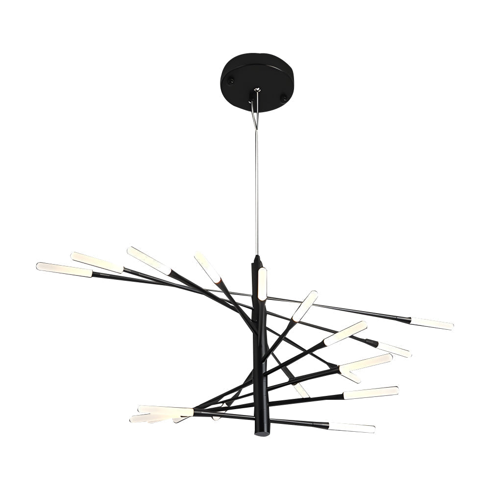 Elegant LED Chandelier Contemporary Spiral Sputnik Light