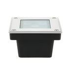 [Open-Box]5-Light LED Modern Square In-Ground Well Lights Step Deck Lighting with Light Sensor for Pathways