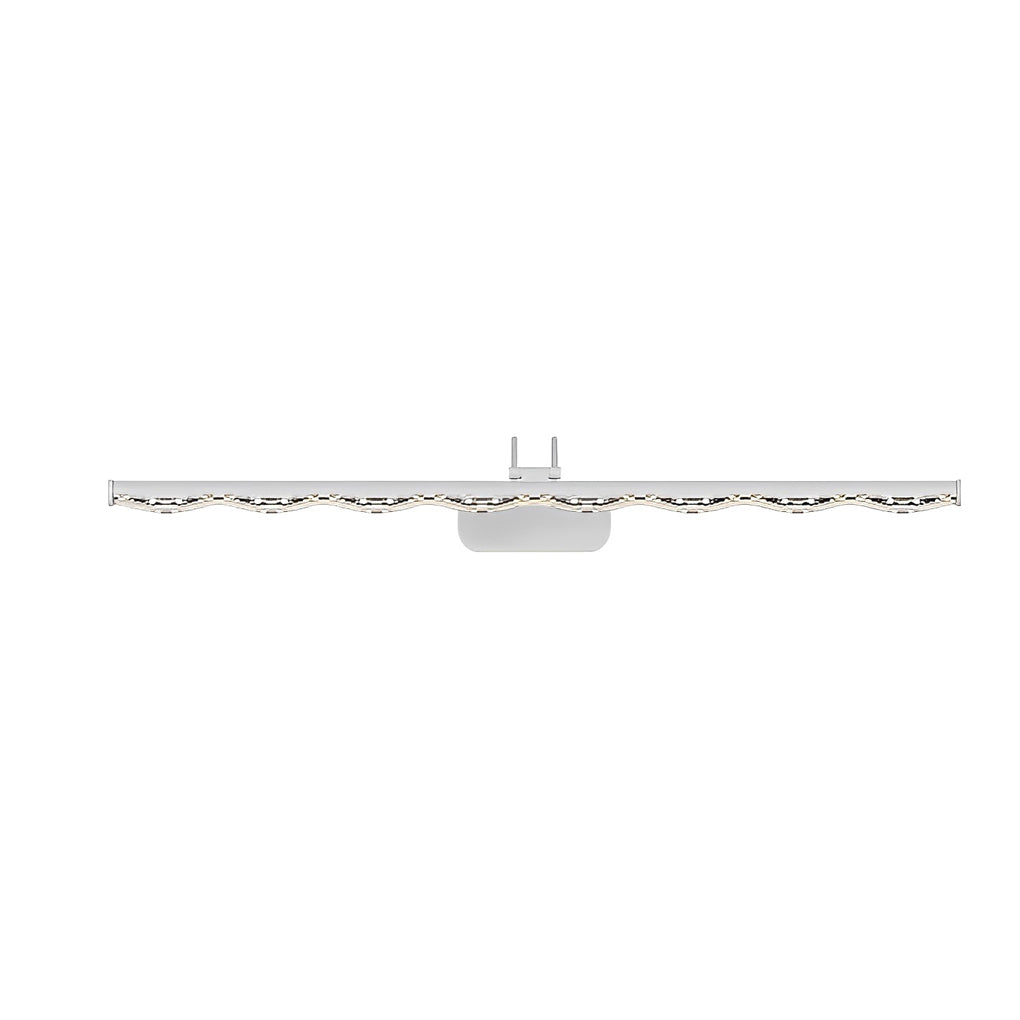 Crystal-Like Bathroom Vanity Light with Multi-Faceted Prismatic Acrylic Shade