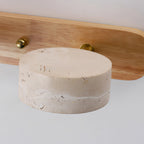 Vanity Bar Light Sconce Japanese Vintage Travertine LED Light