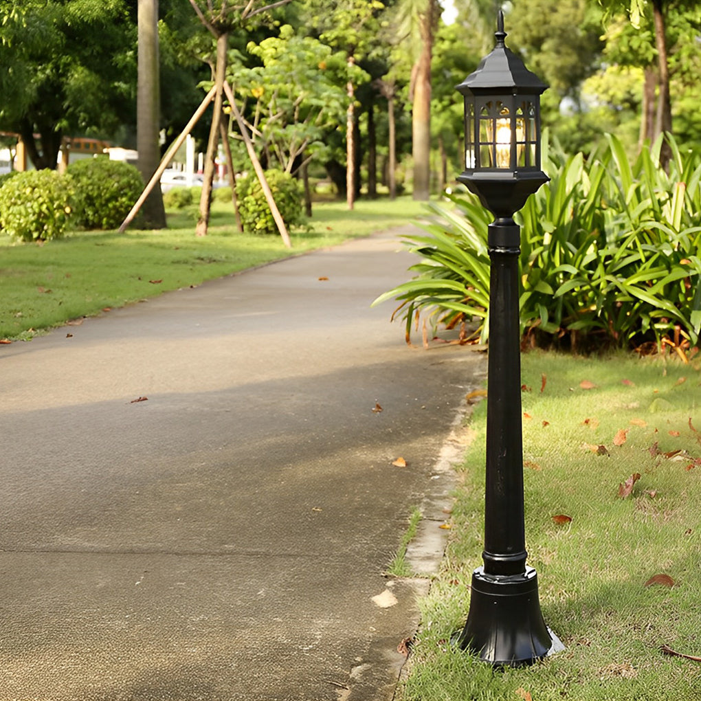 [Open-Box] Elegant Slim Post LED Outdoor Post Lights Black/Bronze Pathway Lamps