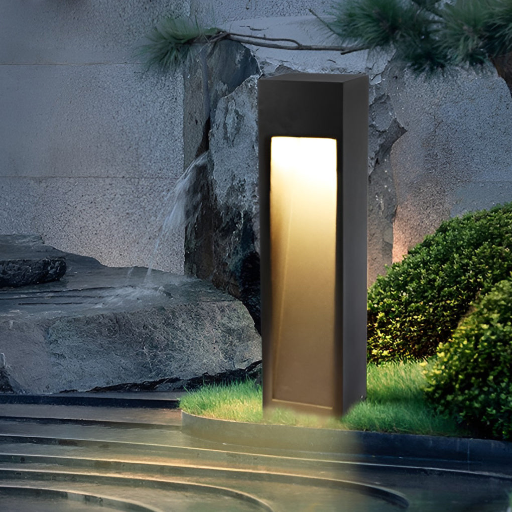 Industrial Rectangular LED Pathway Light 5W Waterproof Fixture with Open Slide Illumination