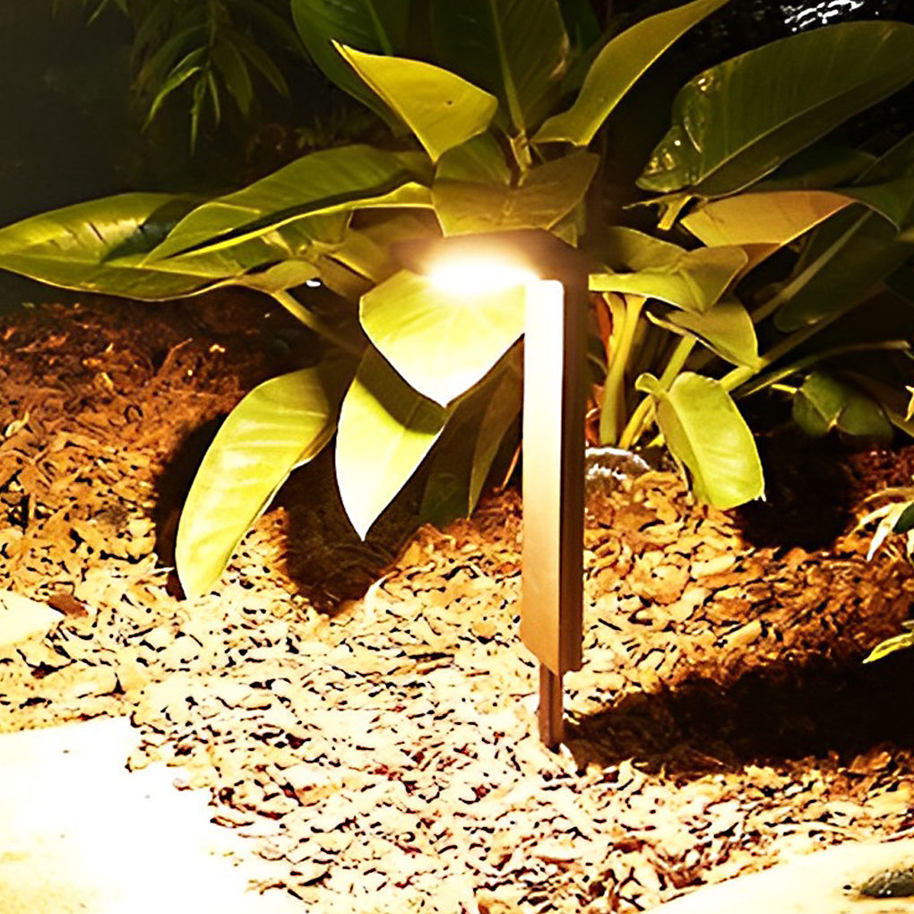 Eco-Friendly Smart LED Outdoor Lawn Lamp Solar Path Lighting with Auto On/Off