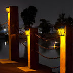 2PCS Waterproof LED RGB Intelligent Solar Wall Lights